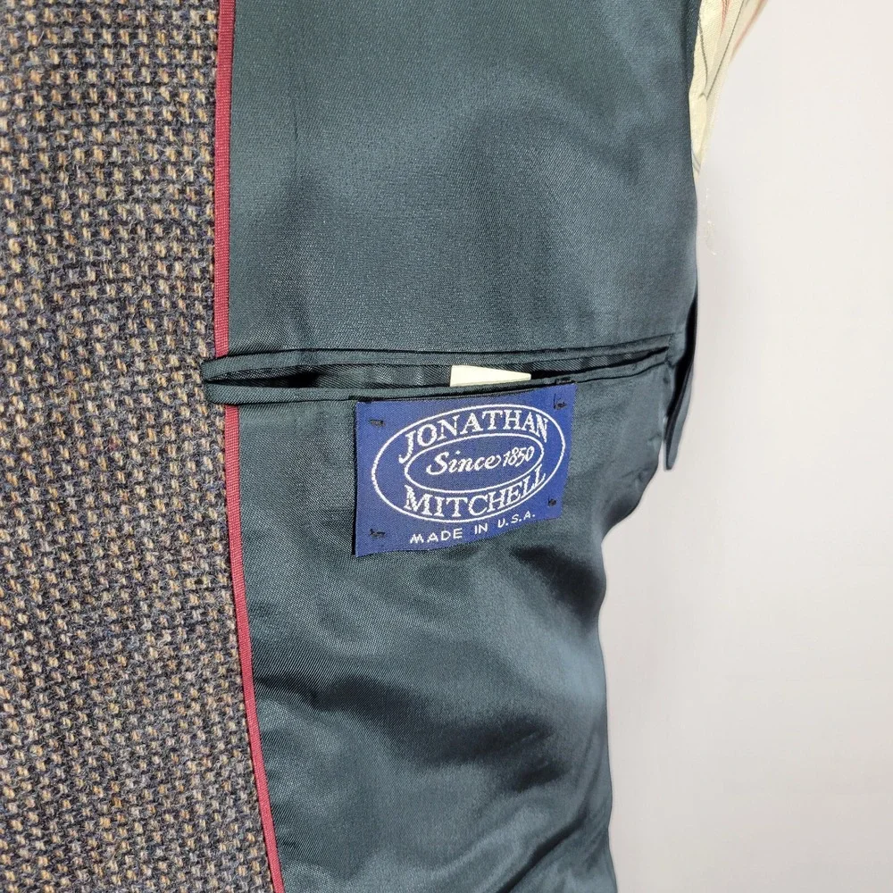 Jonathan‎ Mitchell Men's Tweed Sport Coat Blazer Two Button Size 40R